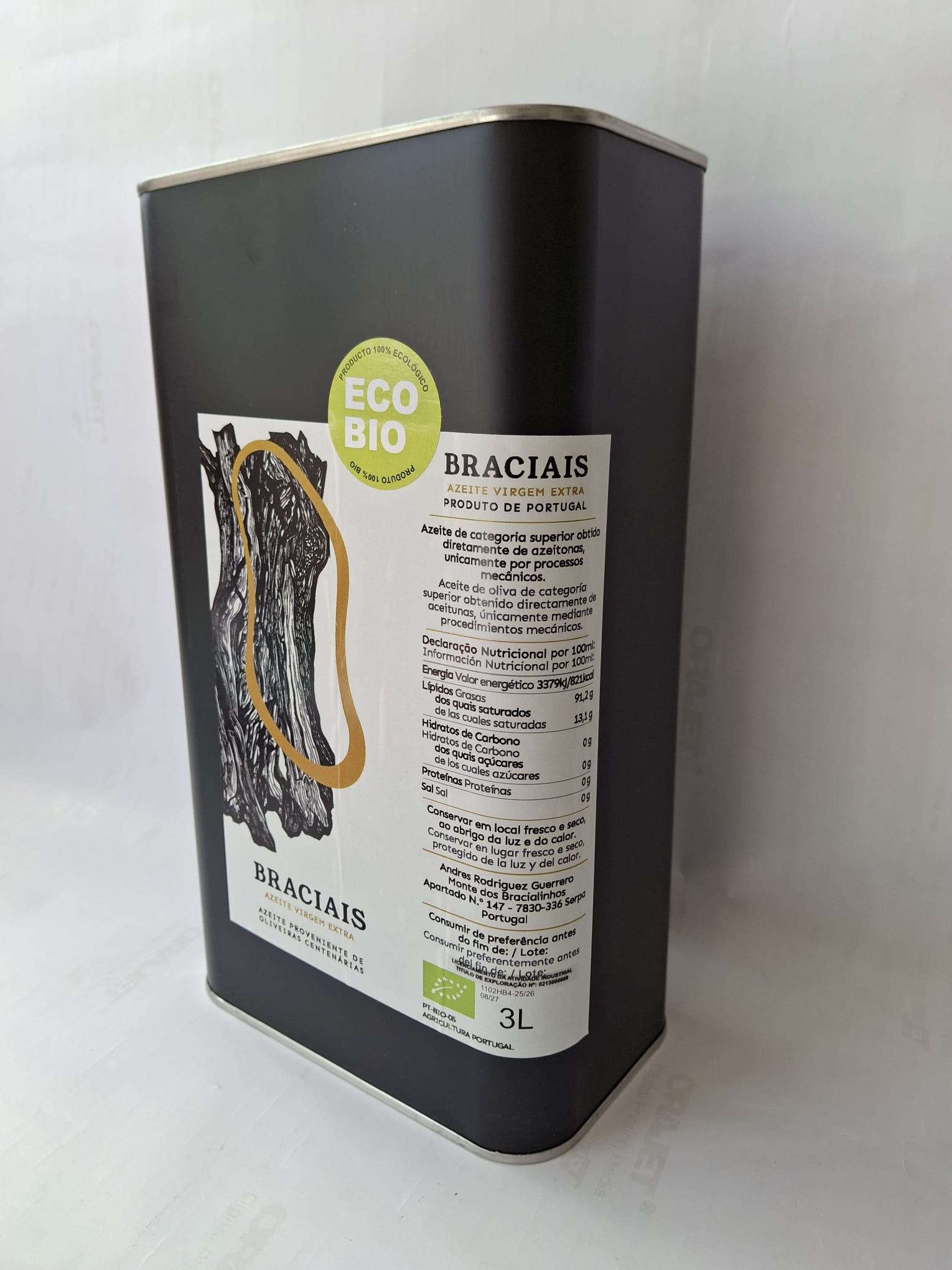 Azeite Virgem Extra - Lata 3 L